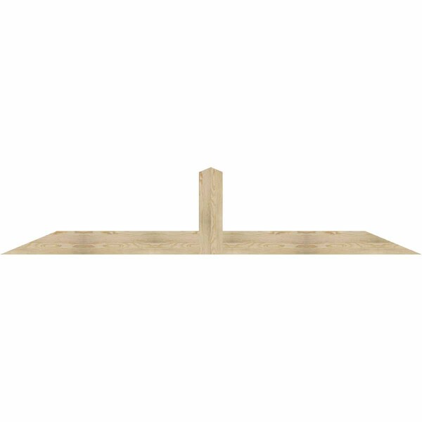 Ekena Millwork Portland Rough Sawn Timber Gable Bracket, Douglas Fir, 108"W x 22"H x 2"D x 6"F, 5/12 Pitch GBW108X22X0206POR00RDF - main